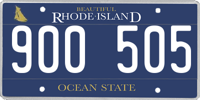 RI license plate 900505