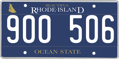 RI license plate 900506