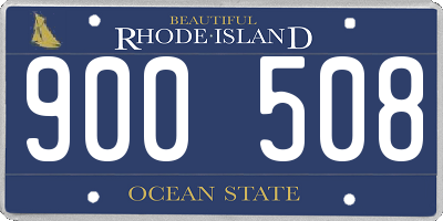 RI license plate 900508