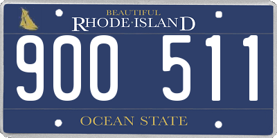 RI license plate 900511