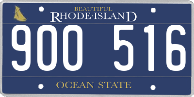 RI license plate 900516