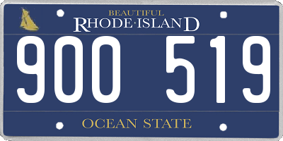 RI license plate 900519