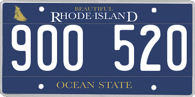 RI license plate 900520