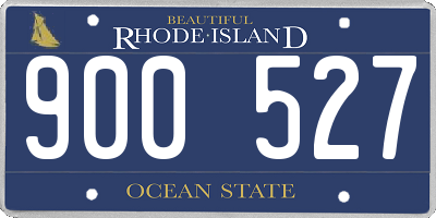 RI license plate 900527