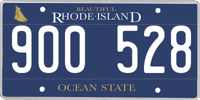 RI license plate 900528