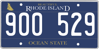 RI license plate 900529