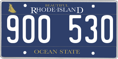 RI license plate 900530