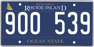 RI license plate 900539