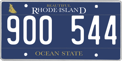 RI license plate 900544
