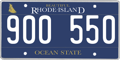 RI license plate 900550