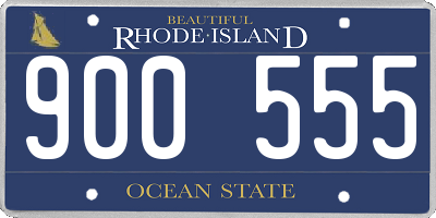 RI license plate 900555