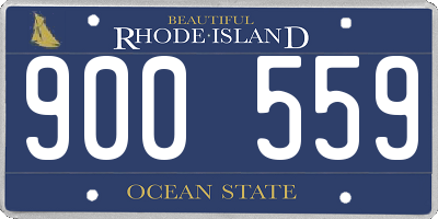 RI license plate 900559
