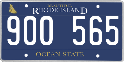 RI license plate 900565