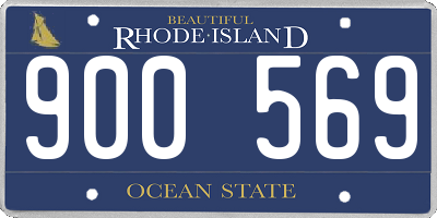 RI license plate 900569