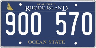 RI license plate 900570