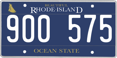 RI license plate 900575