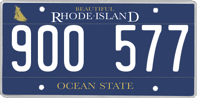 RI license plate 900577