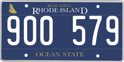 RI license plate 900579