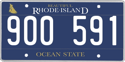 RI license plate 900591