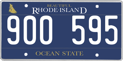 RI license plate 900595