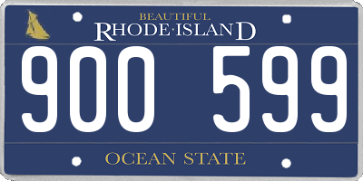 RI license plate 900599