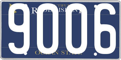 RI license plate 9006