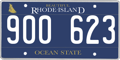 RI license plate 900623