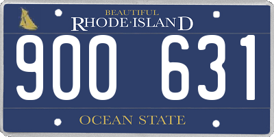 RI license plate 900631