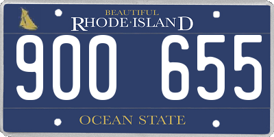 RI license plate 900655