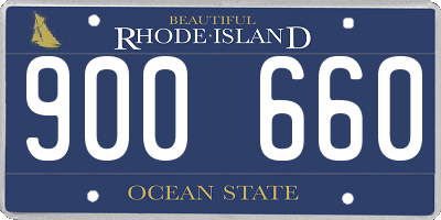 RI license plate 900660