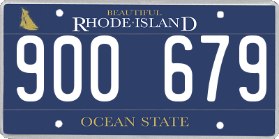 RI license plate 900679