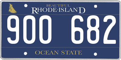 RI license plate 900682