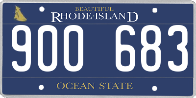 RI license plate 900683