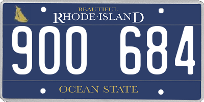 RI license plate 900684