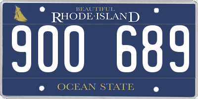 RI license plate 900689