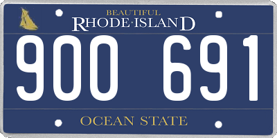 RI license plate 900691