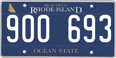 RI license plate 900693