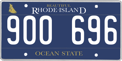 RI license plate 900696