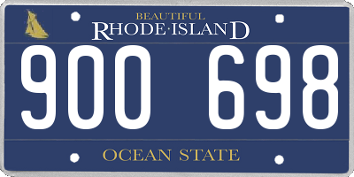 RI license plate 900698