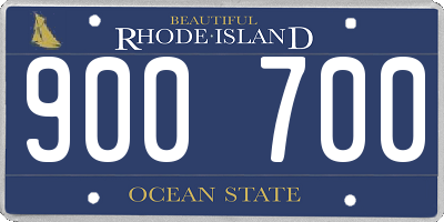 RI license plate 900700