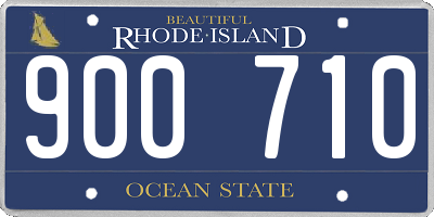 RI license plate 900710