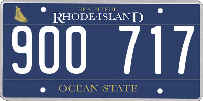 RI license plate 900717