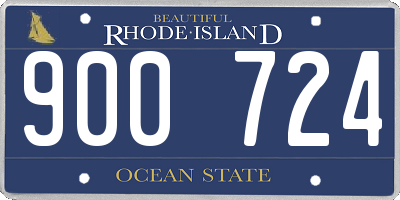 RI license plate 900724