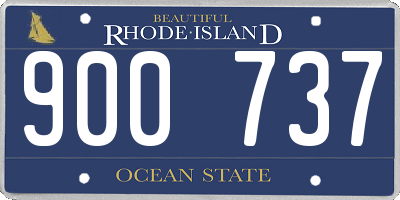 RI license plate 900737