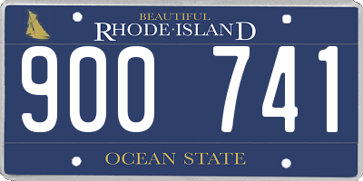 RI license plate 900741