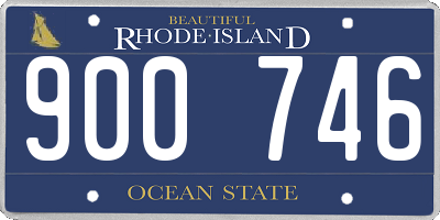 RI license plate 900746