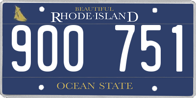 RI license plate 900751