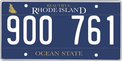 RI license plate 900761
