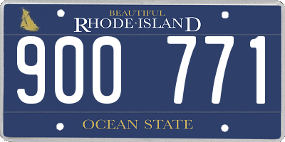 RI license plate 900771