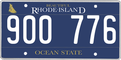 RI license plate 900776